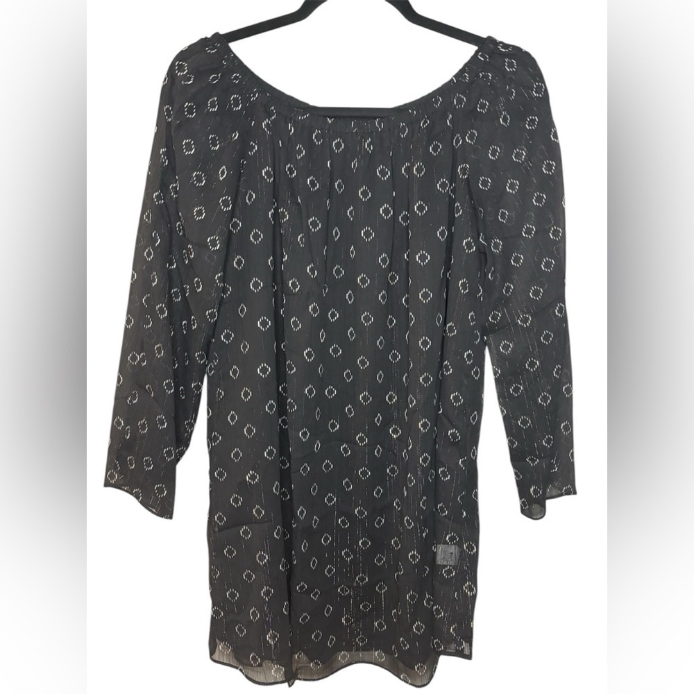 Anthropologie THREE EIGHTY TWO Women’s off the shoulder black dress size L